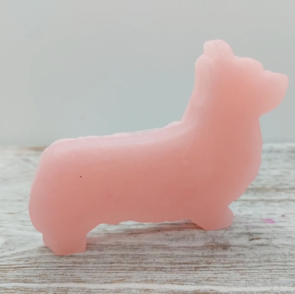 2 Corgi Shaped Soap Handcrafted Glycerin Soap Many Fragrances 4 oz bars - Picture 11 of 12